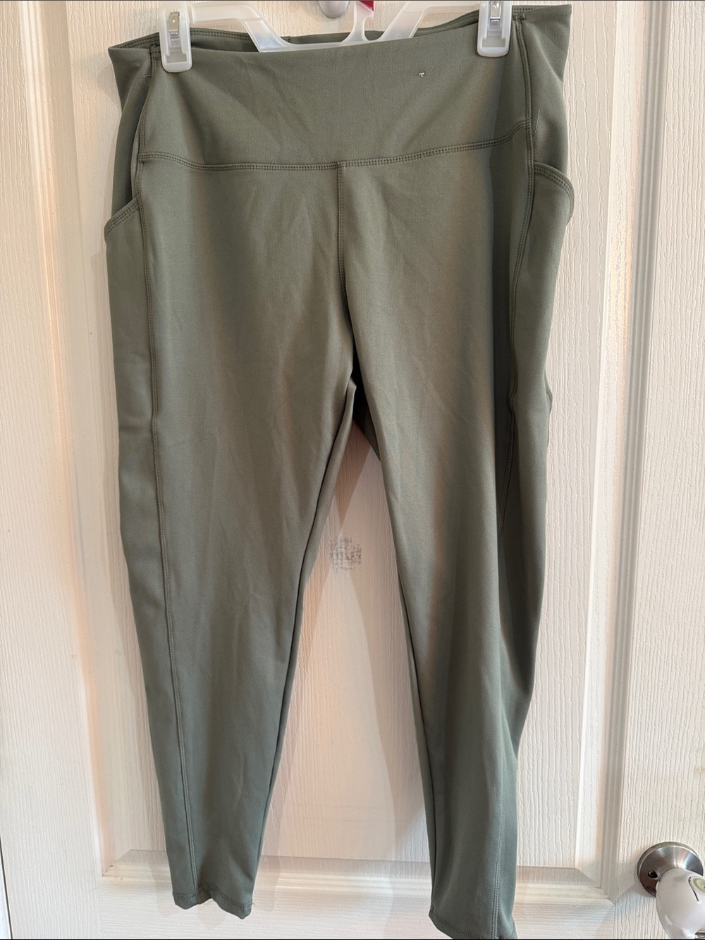 Danskin Olive Leggings with Side Pockets